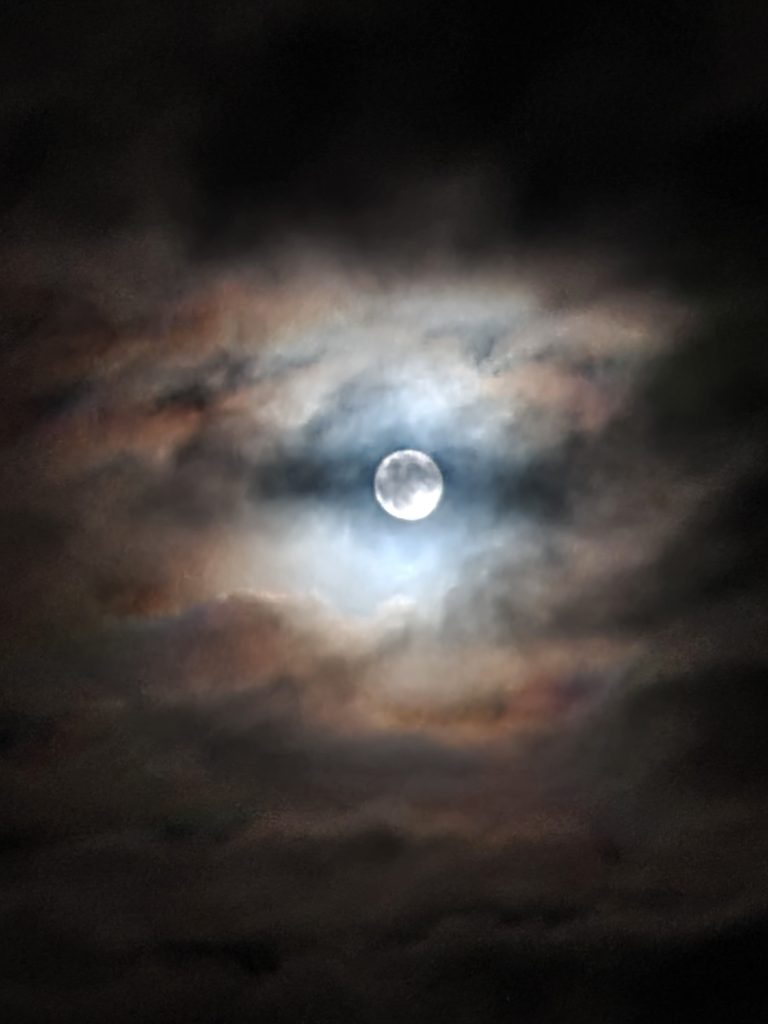 Moonbow in the Aberdeenshire Night sky